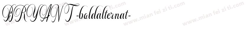 BRYANT -boldalternat字体转换